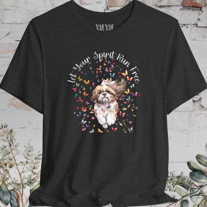 Shih Tzu #1 'Let your spirit run free' T shirt