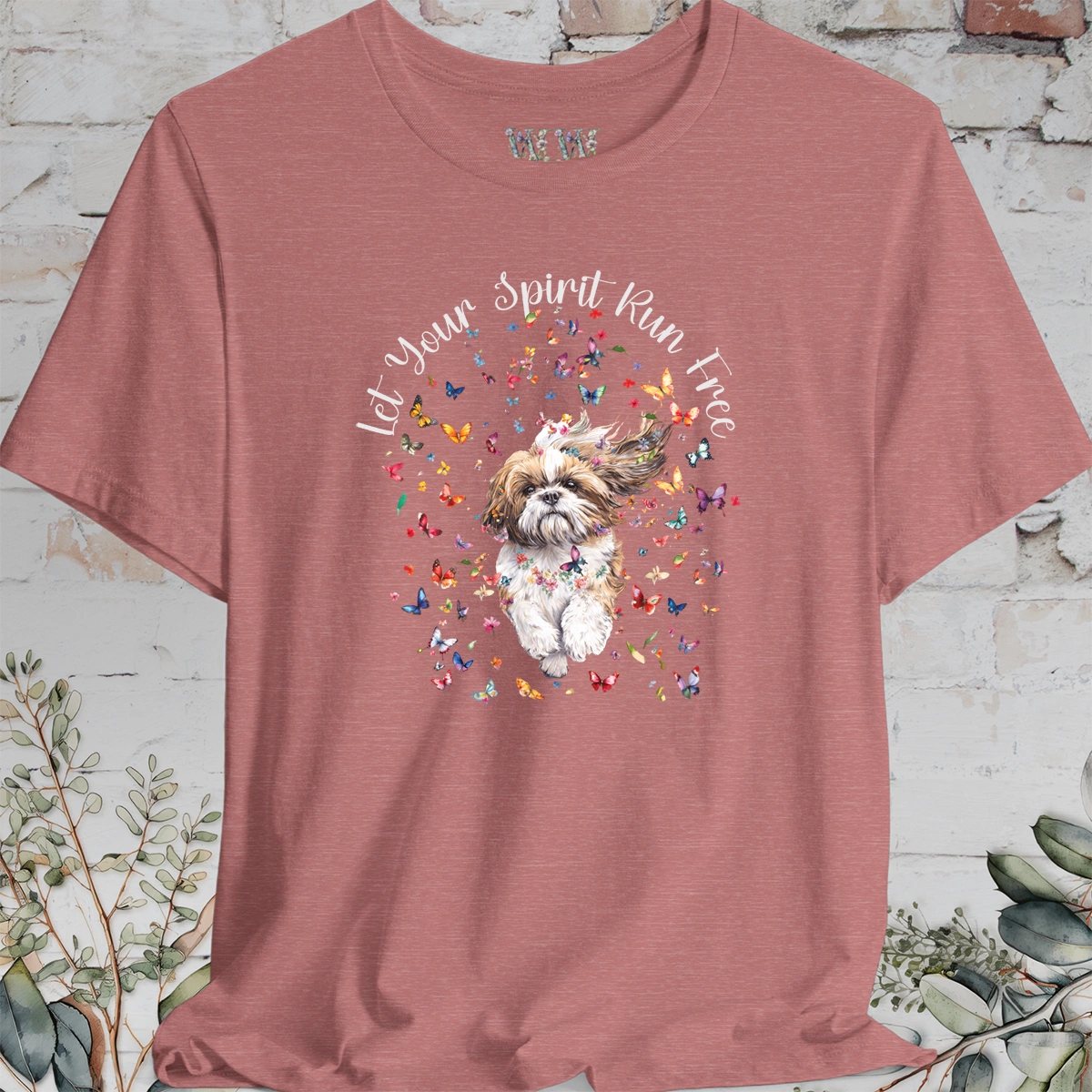 Shih Tzu #1 'Let your spirit run free' T shirt