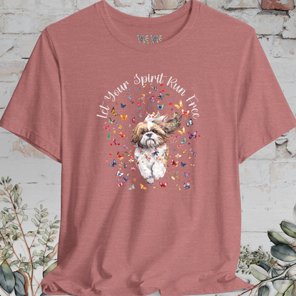 Shih Tzu #1 'Let your spirit run free' T shirt