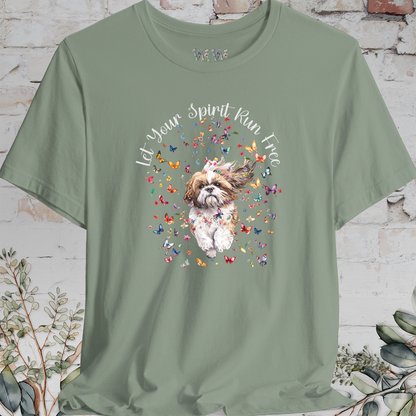Shih Tzu #1 'Let your spirit run free' T shirt
