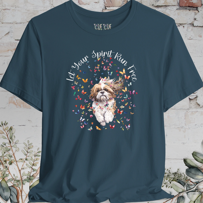 Shih Tzu #1 'Let your spirit run free' T shirt