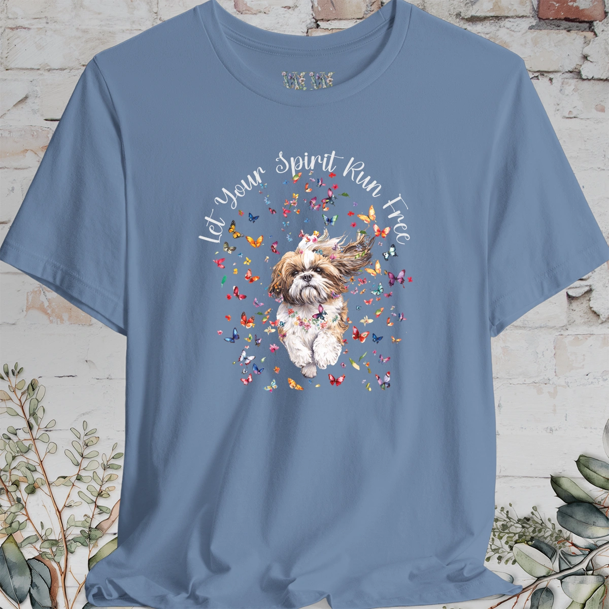 Shih Tzu #1 'Let your spirit run free' T shirt
