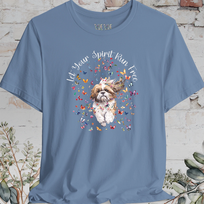 Shih Tzu #1 'Let your spirit run free' T shirt