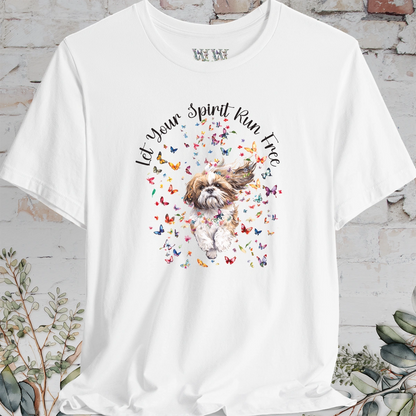 Shih Tzu #1 'Let your spirit run free' T shirt