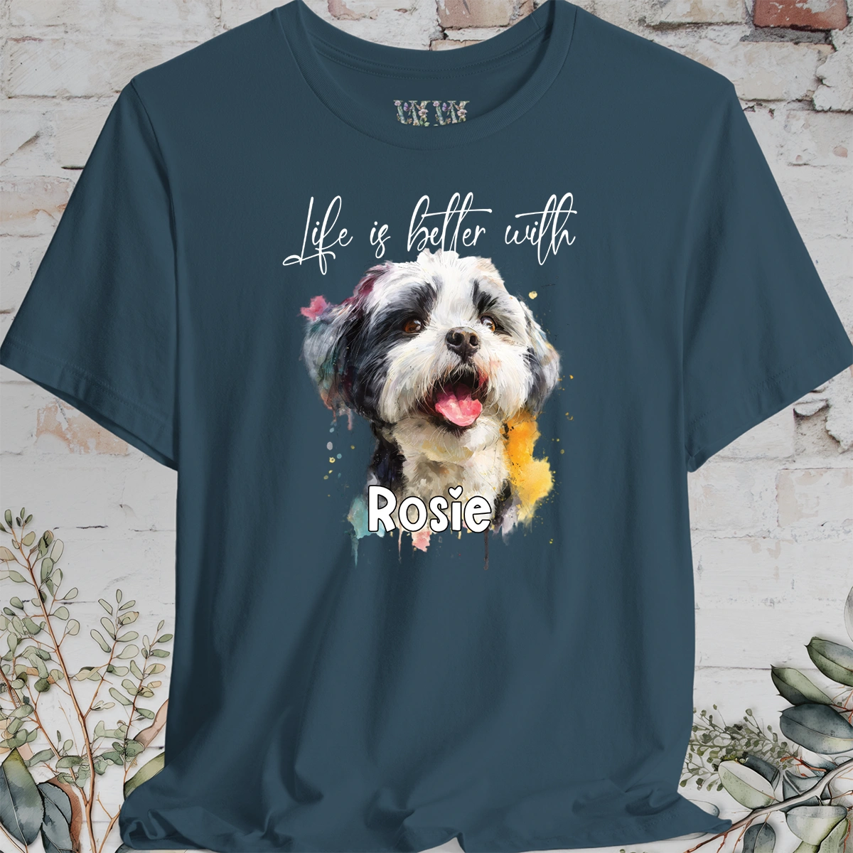 Shih Tzu #2 'Life is better with'  Personalized T shirt
