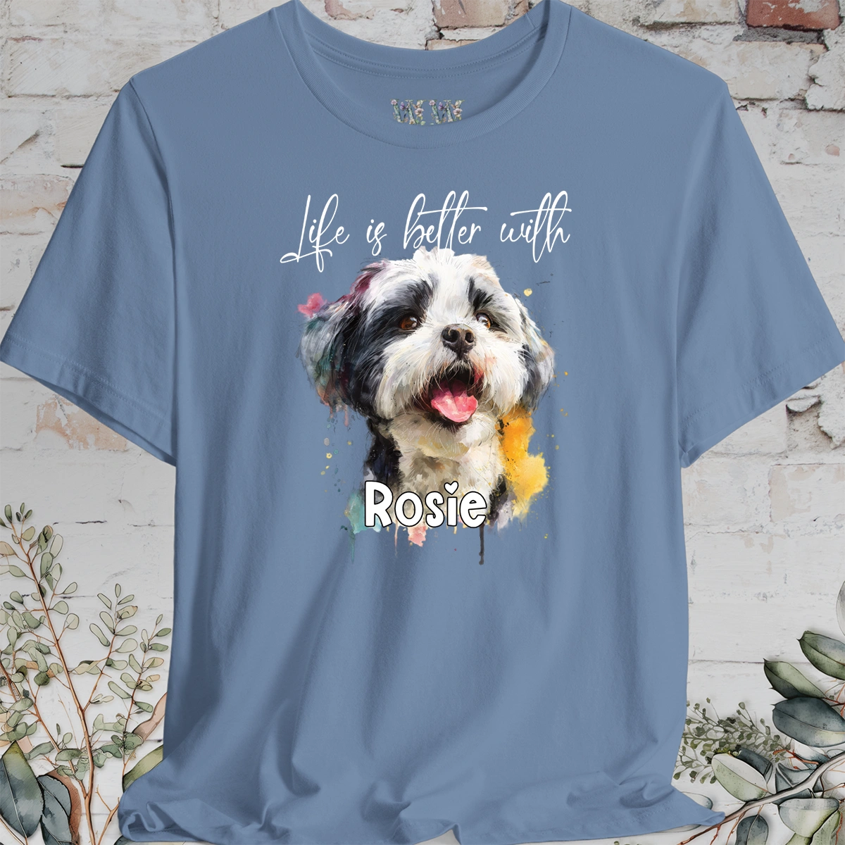 Shih Tzu #2 'Life is better with'  Personalized T shirt