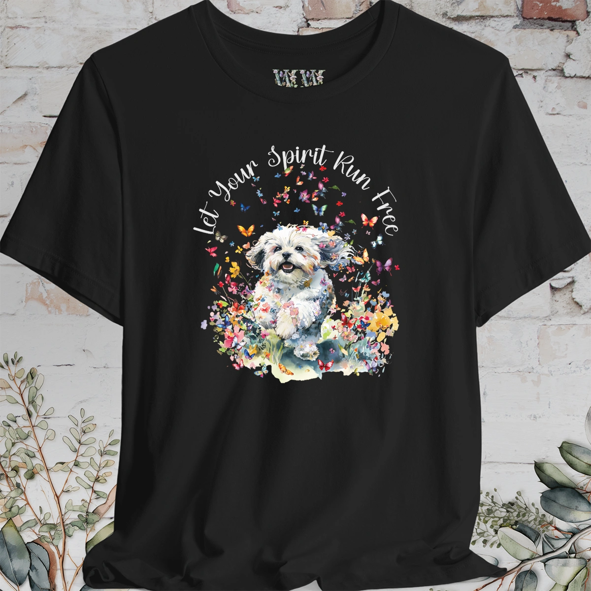 Shih Tzu #2 'Let your spirit run free' T shirt