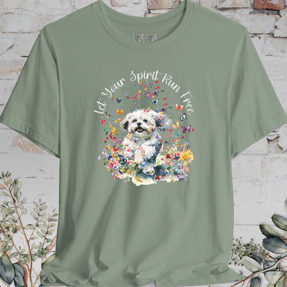 Shih Tzu #2 'Let your spirit run free' T shirt
