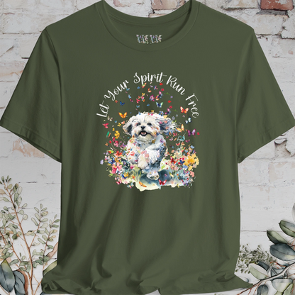 Shih Tzu #2 'Let your spirit run free' T shirt