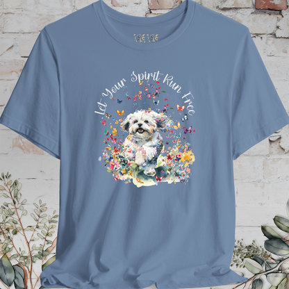 Shih Tzu #2 'Let your spirit run free' T shirt