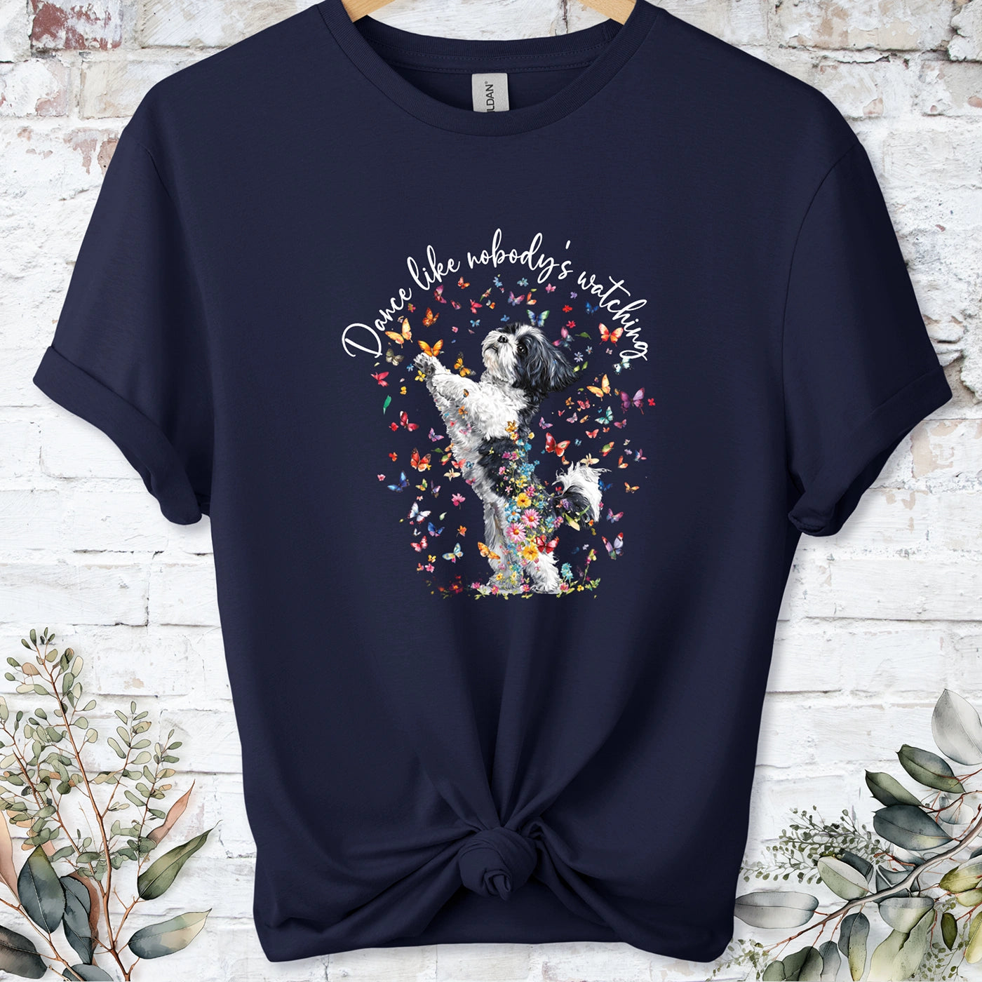 Shih Tzu #3 "Dance like nobody's watching" unisex T shirt