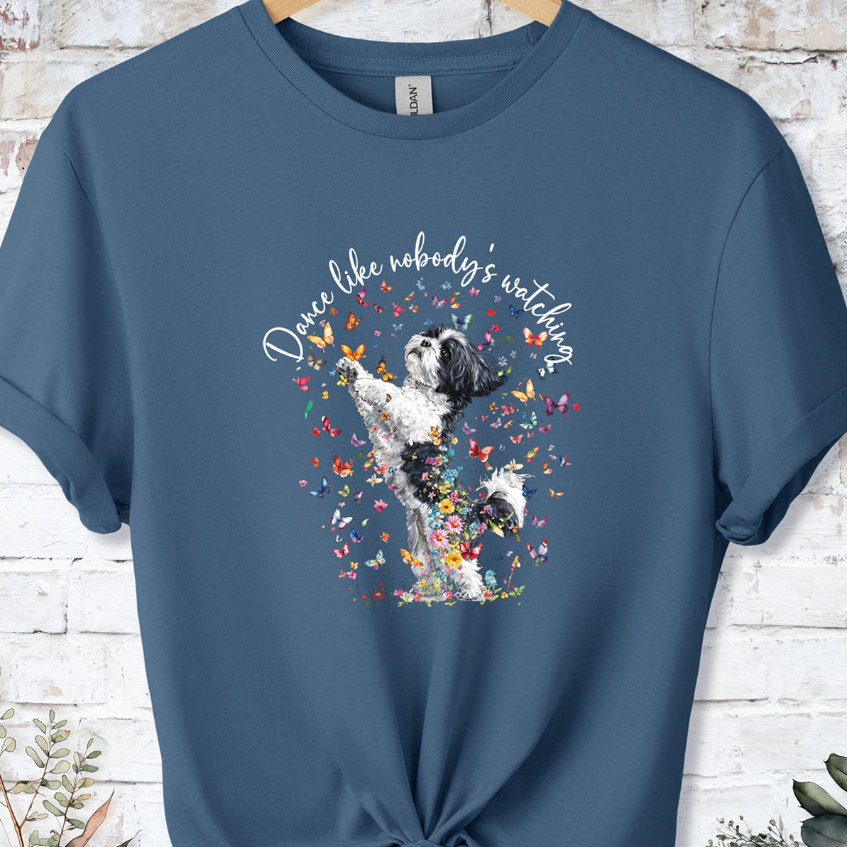 Shih Tzu #3 "Dance like nobody's watching" unisex T shirt