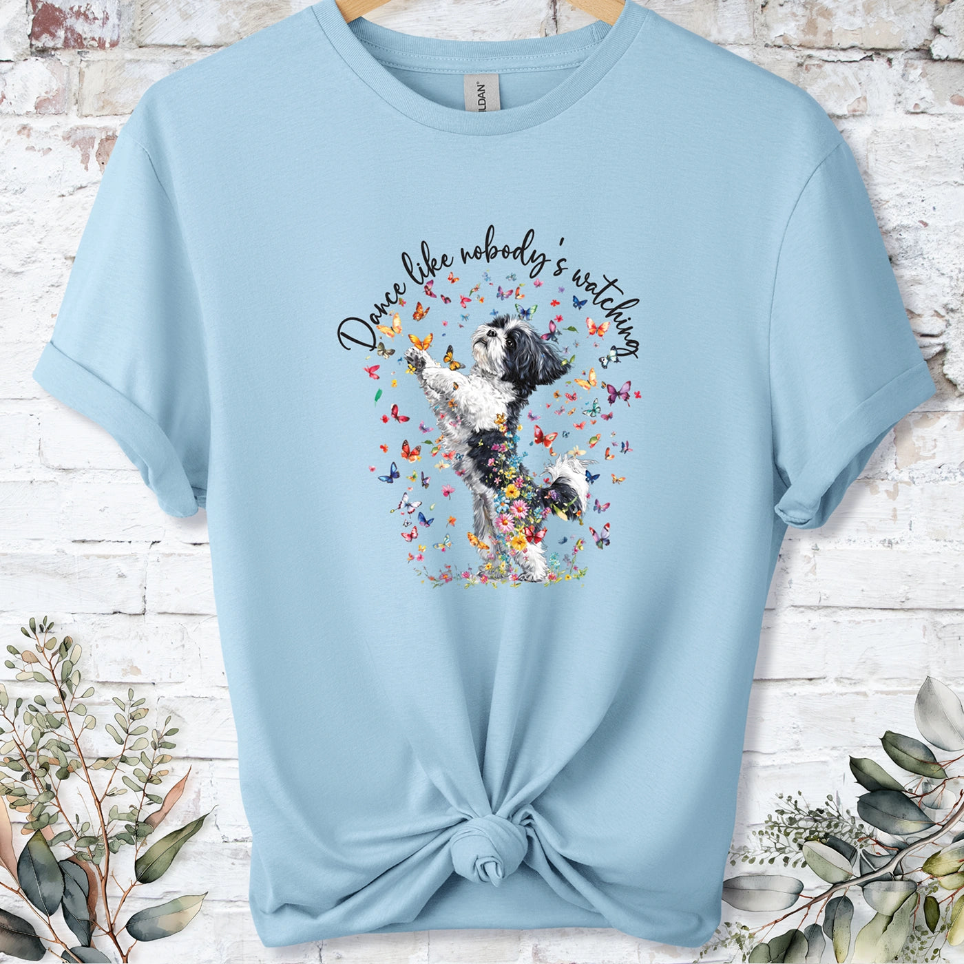 Shih Tzu #3 "Dance like nobody's watching" unisex T shirt