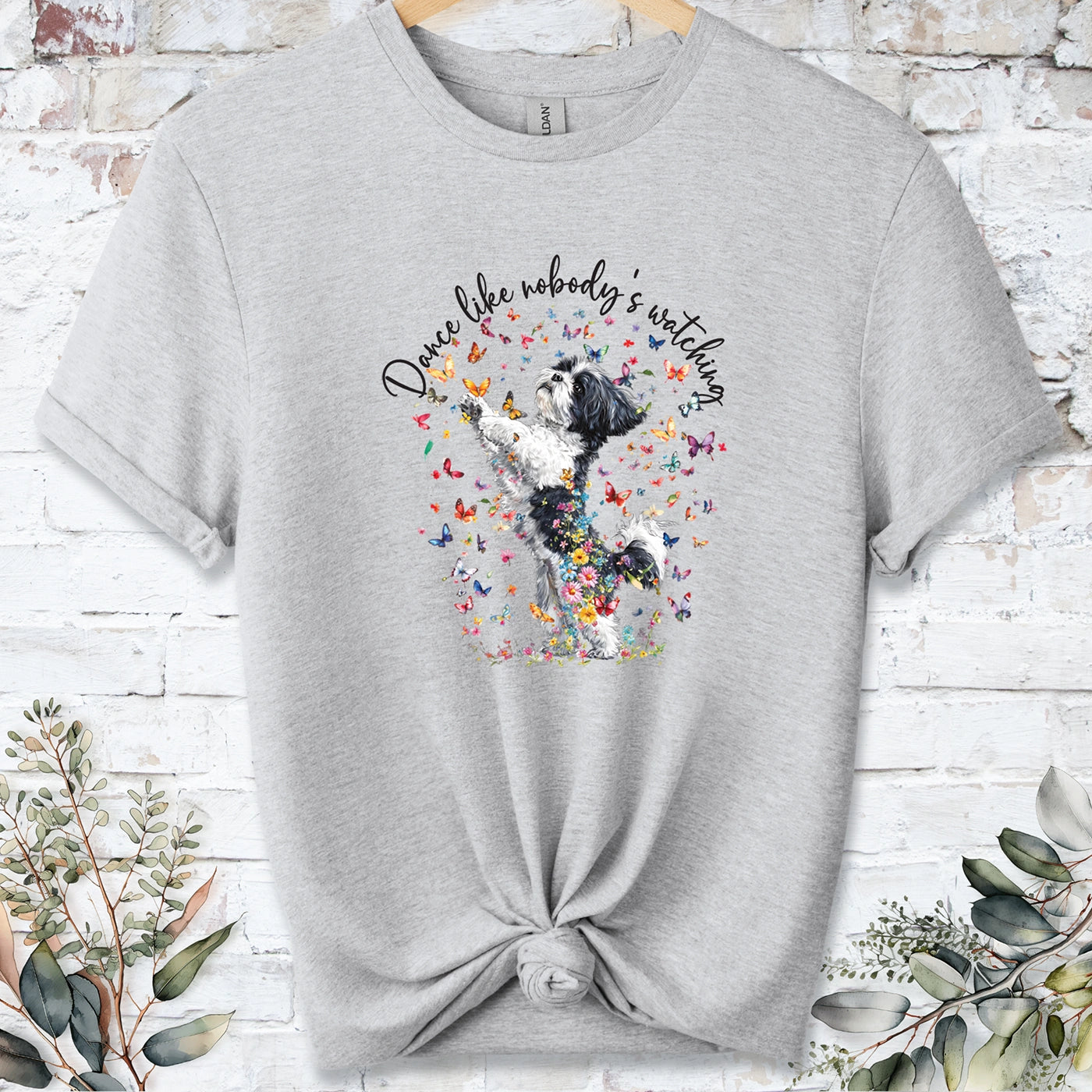 Shih Tzu #3 "Dance like nobody's watching" unisex T shirt