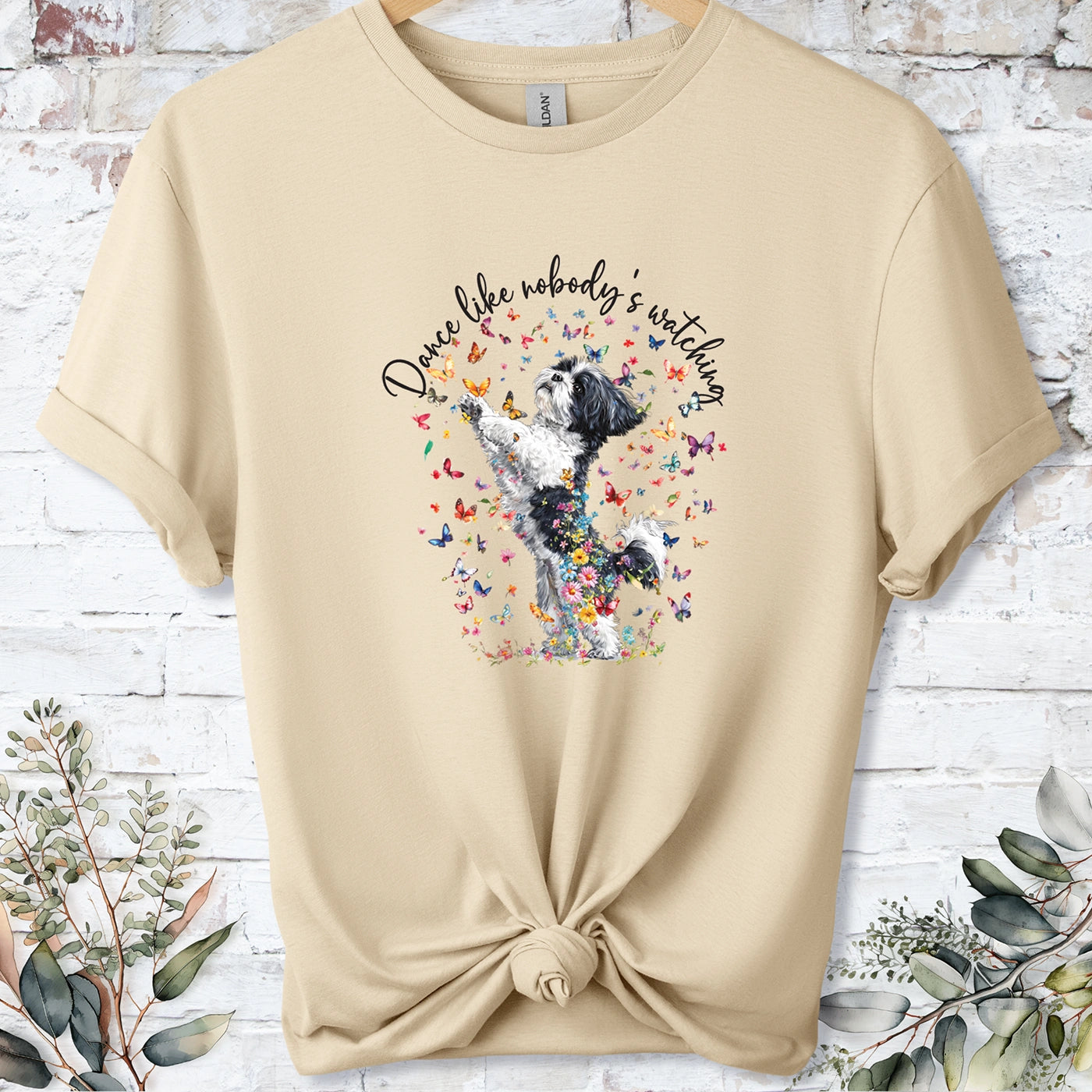 Shih Tzu #3 "Dance like nobody's watching" unisex T shirt