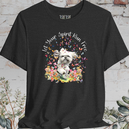 Shih Tzu #3 'Let your spirit run free' T shirt