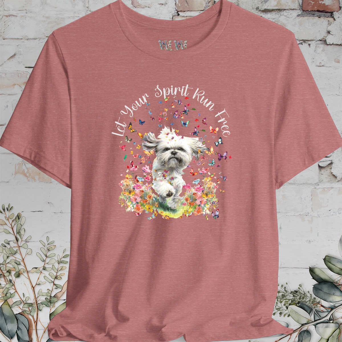 Shih Tzu #3 'Let your spirit run free' T shirt