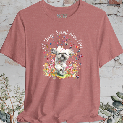 Shih Tzu #3 'Let your spirit run free' T shirt
