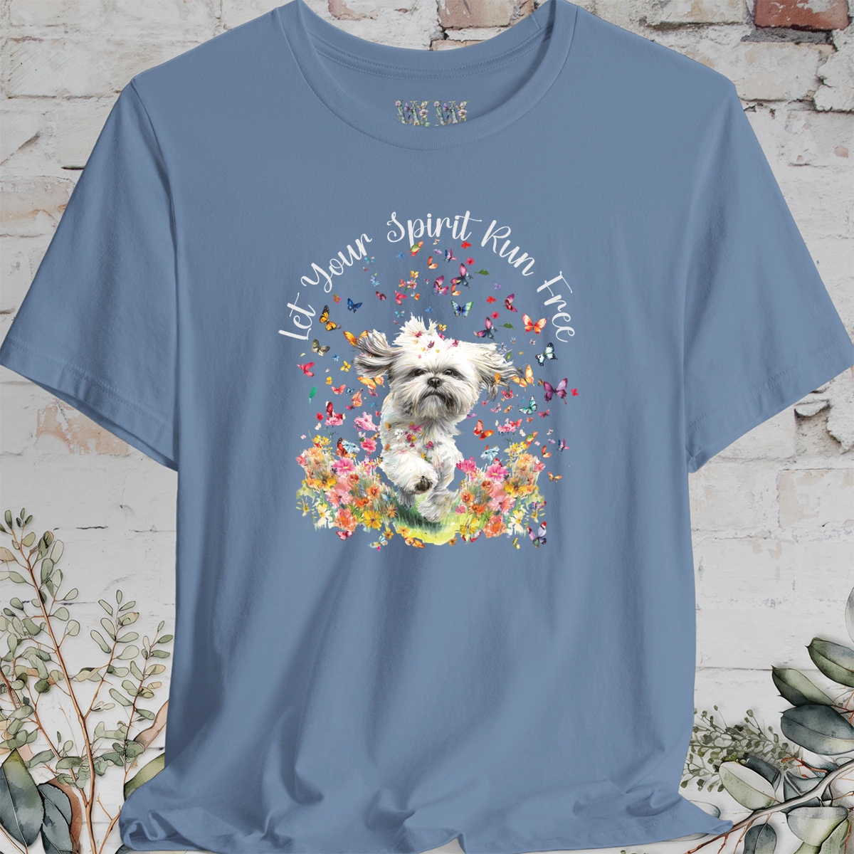Shih Tzu #3 'Let your spirit run free' T shirt