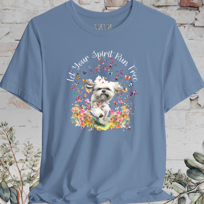 Shih Tzu #3 'Let your spirit run free' T shirt