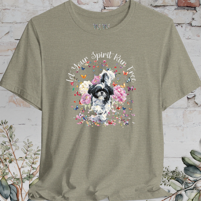 Shih Tzu #4 'Let your spirit run free' T shirt