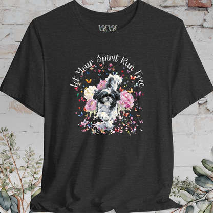 Shih Tzu #4 'Let your spirit run free' T shirt