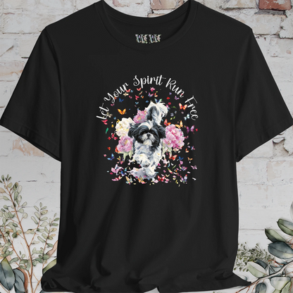 Shih Tzu #4 'Let your spirit run free' T shirt