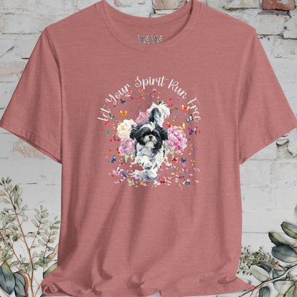 Shih Tzu #4 'Let your spirit run free' T shirt