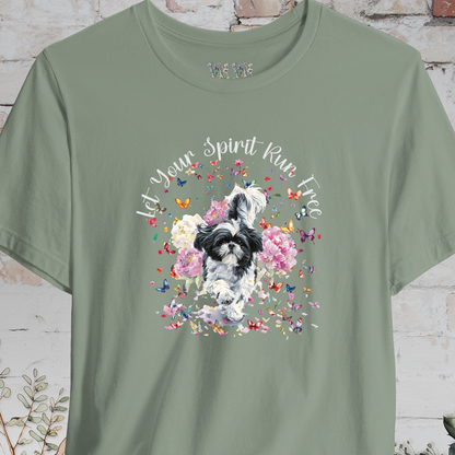 Shih Tzu #4 'Let your spirit run free' T shirt