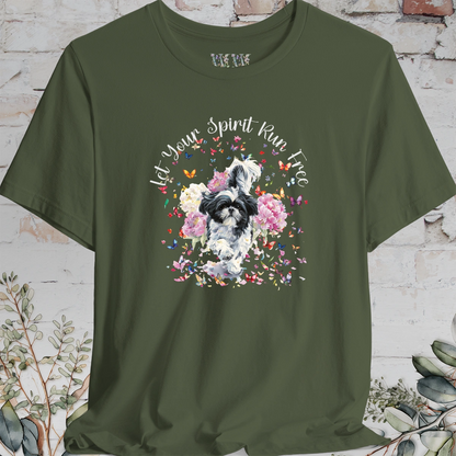 Shih Tzu #4 'Let your spirit run free' T shirt