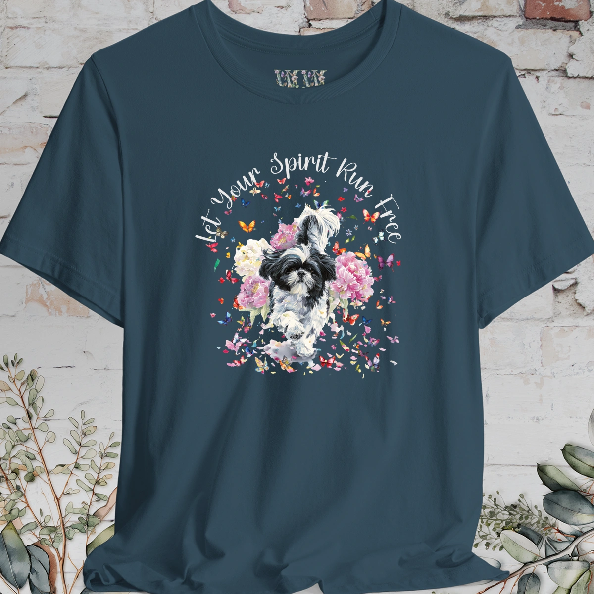 Shih Tzu #4 'Let your spirit run free' T shirt