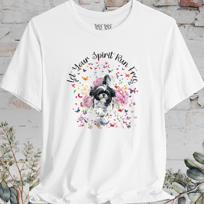 Shih Tzu #4 'Let your spirit run free' T shirt