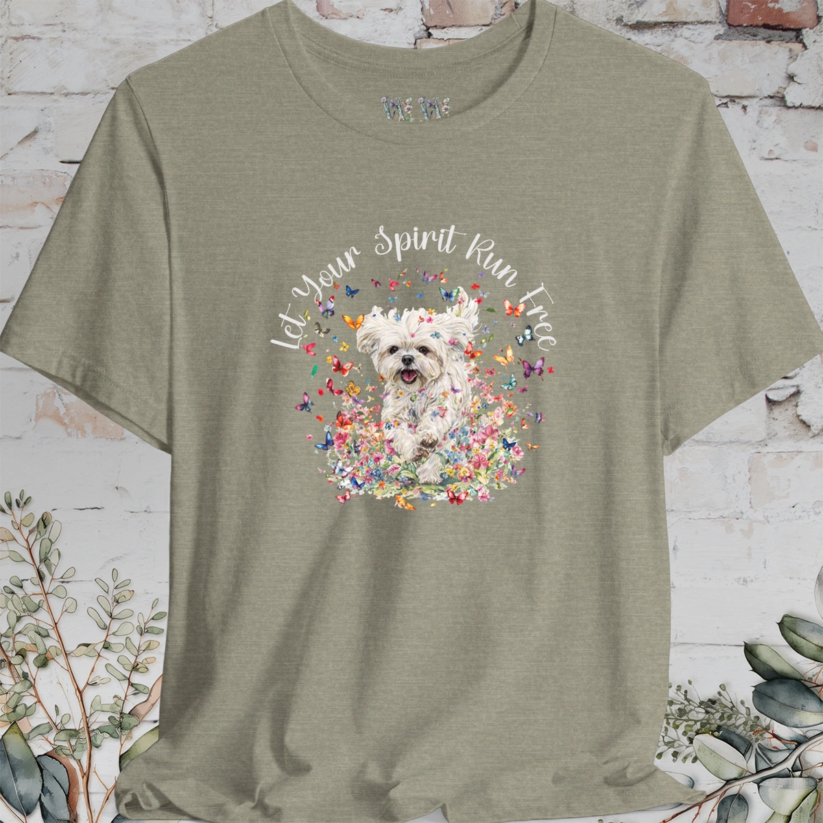 Shih Tzu #5 'Let your spirit run free' T shirt