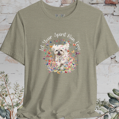 Shih Tzu #5 'Let your spirit run free' T shirt
