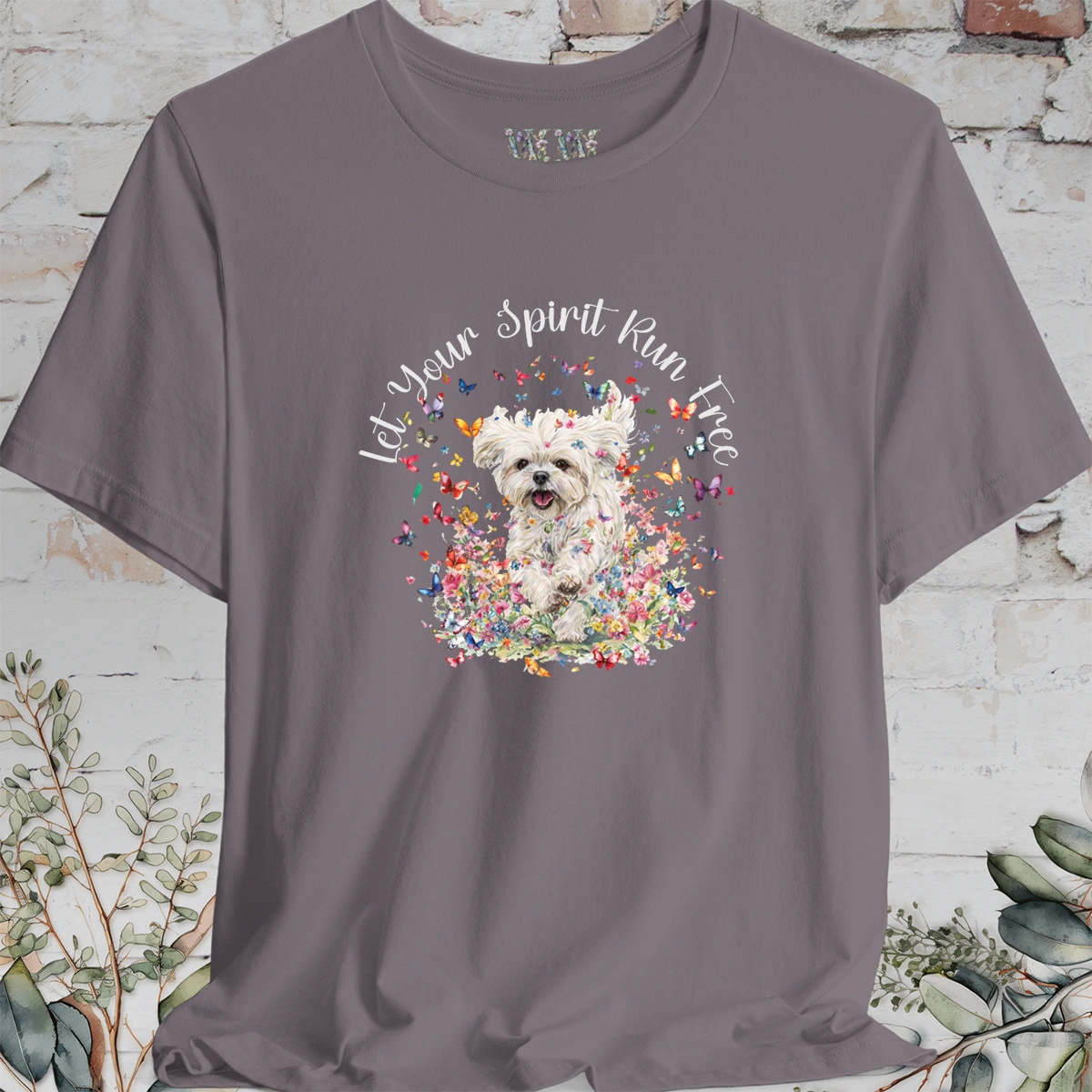 Shih Tzu #5 'Let your spirit run free' T shirt
