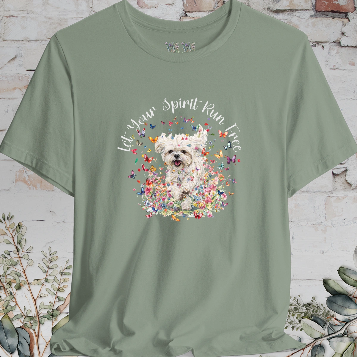 Shih Tzu #5 'Let your spirit run free' T shirt
