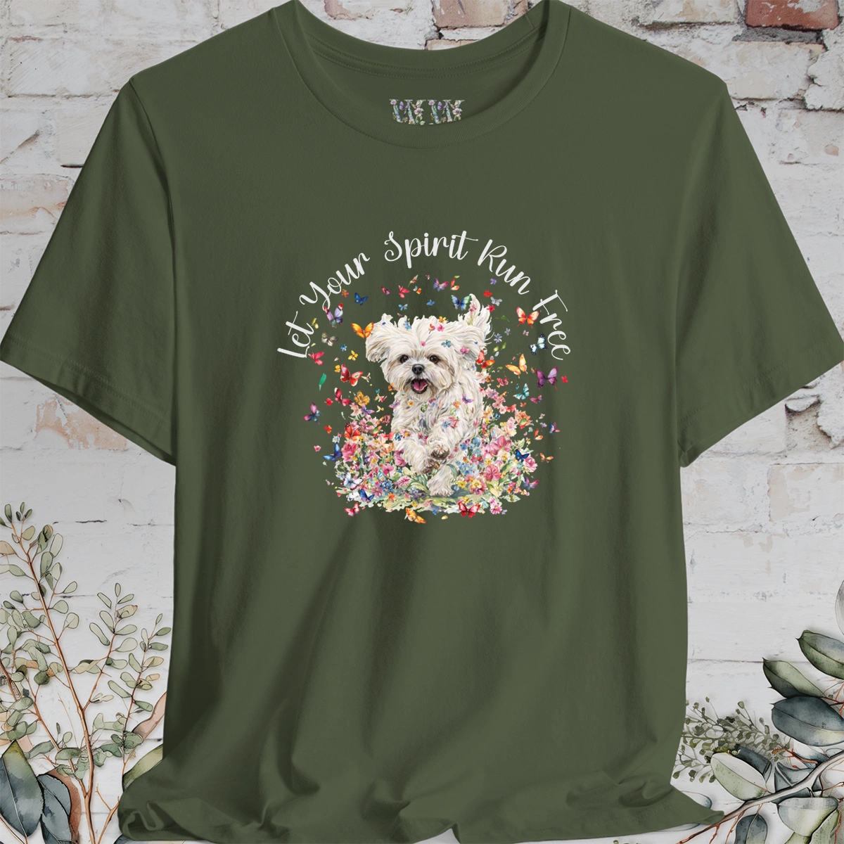 Shih Tzu #5 'Let your spirit run free' T shirt