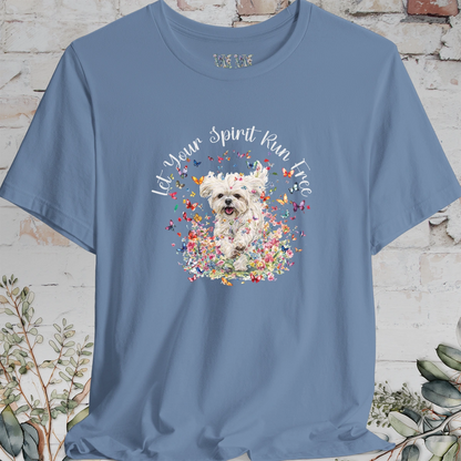Shih Tzu #5 'Let your spirit run free' T shirt
