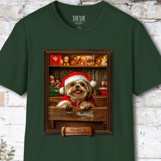 Shih Tzu #1 Santa's Workshop Unisex T shirt