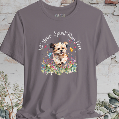 Shihpoo 'Let your spirit run free' T shirt
