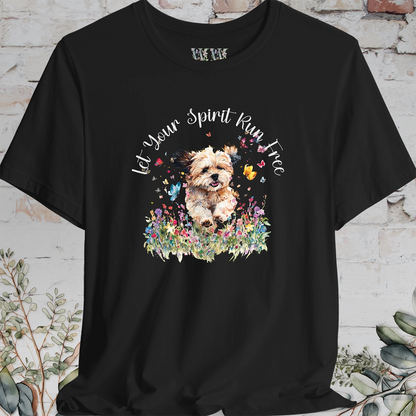 Shihpoo 'Let your spirit run free' T shirt
