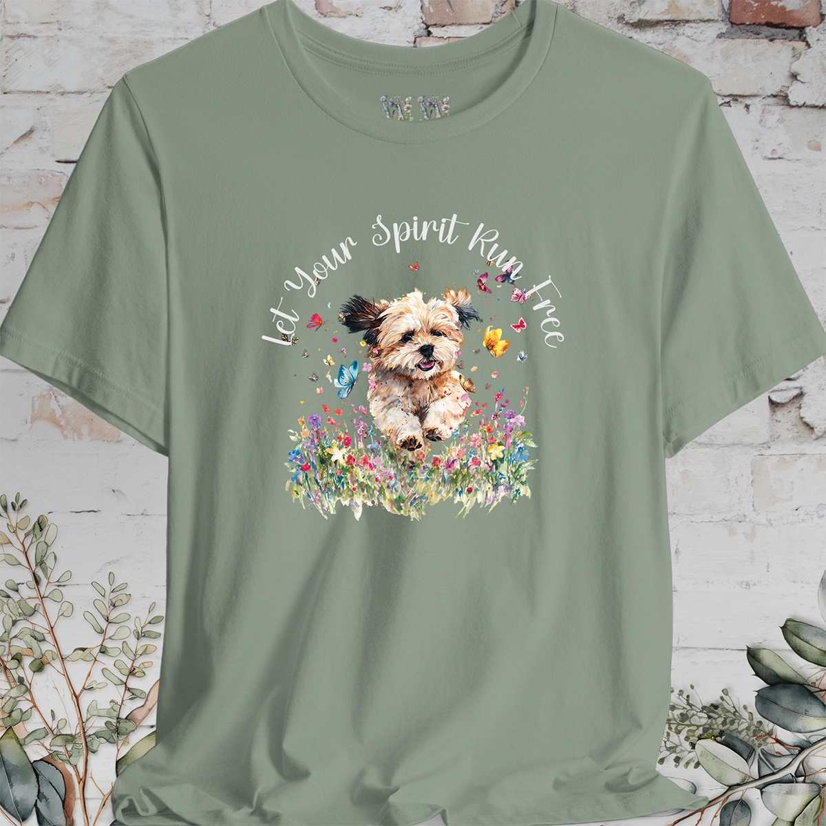 Shihpoo 'Let your spirit run free' T shirt