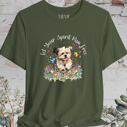 Shihpoo 'Let your spirit run free' T shirt