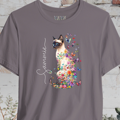 Siamese cat, personalized unisex T shirt