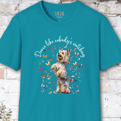 Silky Terrier #1 "Dance like nobody's watching" unisex T shirt