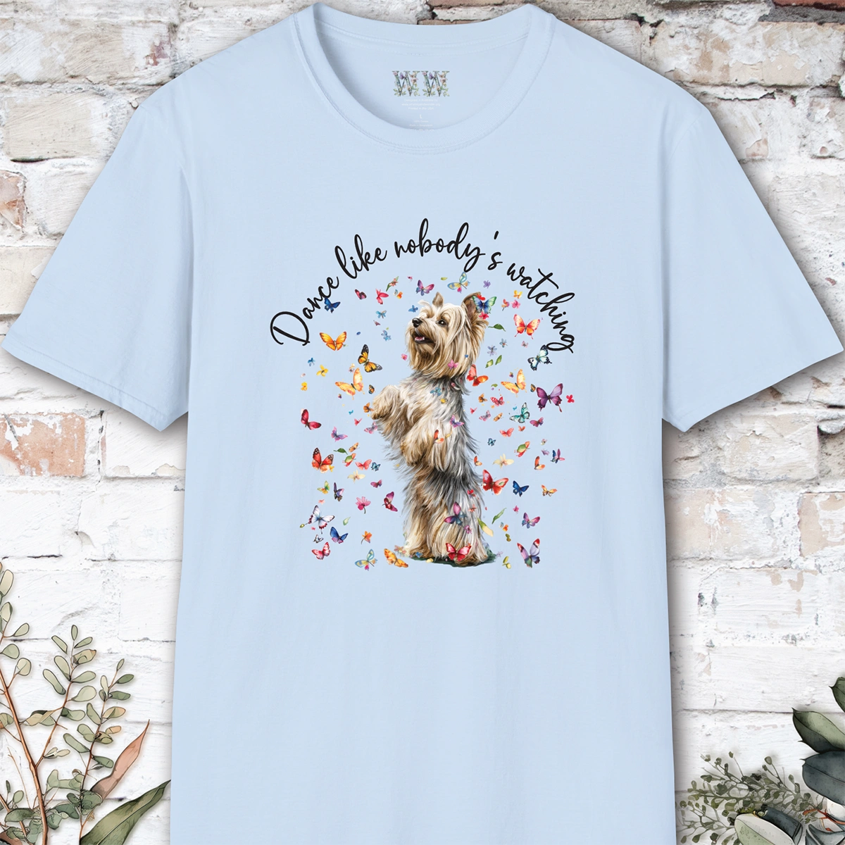 Silky Terrier #1 "Dance like nobody's watching" unisex T shirt