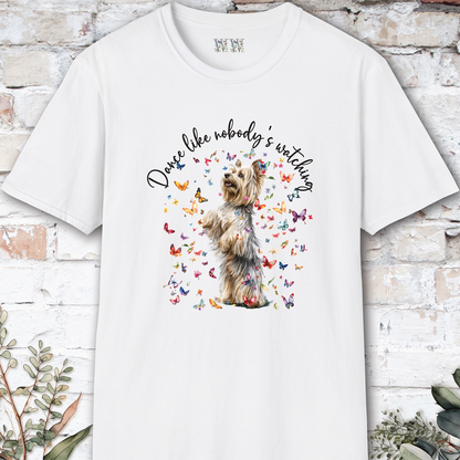 Silky Terrier #1 "Dance like nobody's watching" unisex T shirt