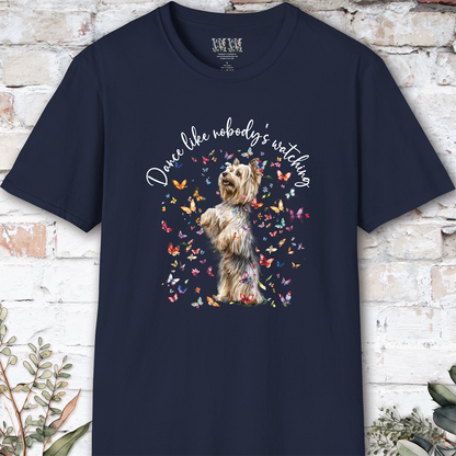 Silky Terrier #1 "Dance like nobody's watching" unisex T shirt
