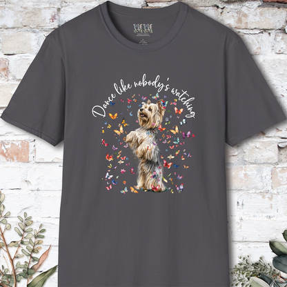 Silky Terrier #1 "Dance like nobody's watching" unisex T shirt