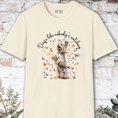 Silky Terrier #1 "Dance like nobody's watching" unisex T shirt